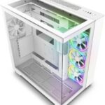 NZXT H9 Elite Dual-Chamber ATX Mid-Tower PC Gaming Case – White