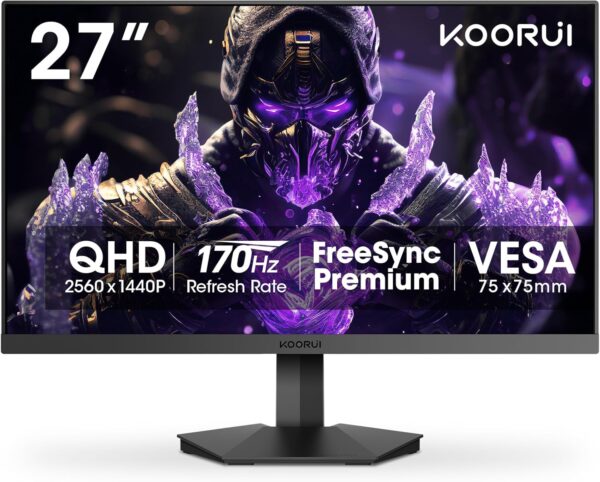 KOORUI GN03 27" 1440P QHD HDR Gaming Monitor