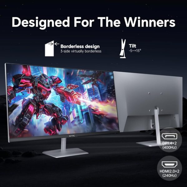 KTC H25X7 24.5" 400Hz Fast IPS Gaming Monitor - Image 3