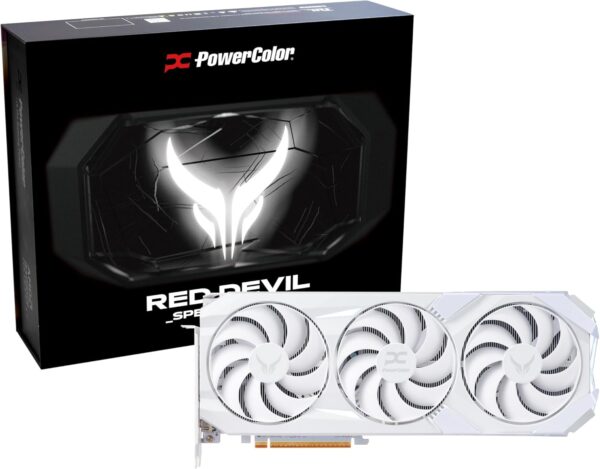 PowerColor Red Devil Spectral White AMD Radeon RX 9070 XT 16GB GDDR6 - PC Parts Offers