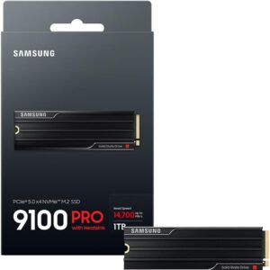Samsung SSD 9100 PRO with Heatsink 1TB – PCIe 5.0 x4 M.2 2280