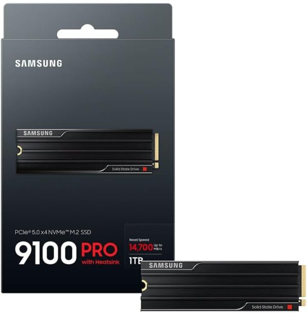 Samsung SSD 9100 PRO with Heatsink 1TB – PCIe 5.0 x4 M.2 2280