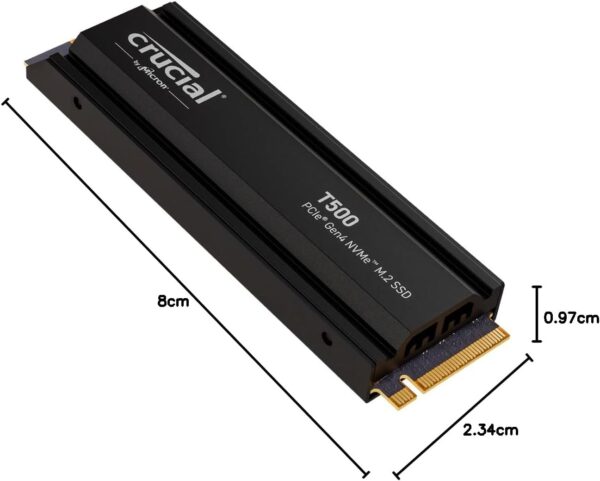 Crucial T500 1TB Gen4 NVMe M.2 SSD - Image 3